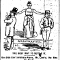 Black and white scan of "The best way to settle it." Minneapolis Journal, April 12, 1889. 