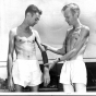 Black and white photograph of volunteers Gerald Wilsnack and Marshall Sutton, c.1945.