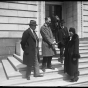 Myrtle Cain greets fellow legislators