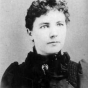 Black and white photograph of Laura Ingalls Wilder, c.1894.