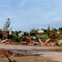 Damaged property in the town of Lake Wilson in the aftermath of the Chandler–Lake Wilson Tornado, June 1992.