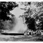 Black and white photograph of Logan Park, Minneapolis. 