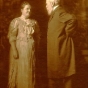 Black and white photograph of Mary Mehegan Hill and James J. Hill, 1915.