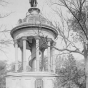 Black and white photograph of Hermann’s Monument, New Ulm, ca. 1910. 