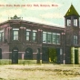 Color image of Kenyon's Farmers State Bank and City Hall, c.1910.