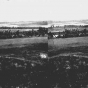 Black-and-white photograph of the site where the Dakota and Ojibwe fought the Battle of Shakopee in 1858.