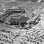 Black and white photograph of The All-Star game at Metropolitan Stadium, 1965. Photograph: Gerald R. Brimacombe, Minneapolis Star & Tribune.