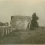 Black and white photograph of the round tower, c.1900.