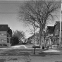 Black and white photograph of Milwaukee Avenue, 1985.