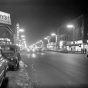 Black and white photograph of the intersection of Chicago Avenue and Lake Street, Minneapolis, 1956.