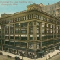 Colorized postcard image of downtown store at 700 Nicollet Ave., 1912.