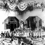 Black and white photograph of Foshay Tower dedication ceremonies, 1929. 