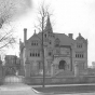 Black and white photograph of the home of Swan Turnblad and his family (2600 Park Avenue, Minneapolis) ca. 1907.