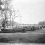 Pavilion at Lake Harriet and Shetland ponies