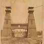 First suspension bridge, looking toward Nicollet Island