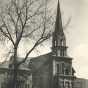 Black and white photograph of Our Lady of Lourdes Church, 27 Prince Street, Minneapolis, 1948.