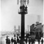 Lighting tower at Bridge Square, Minneapolis