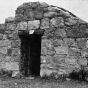 Black and white photograph of the powder house ruins at Fort Ripley, 1926.