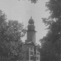 Black and white photograph of the Administration Building of the Rochester State Hospital, c.1930.