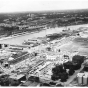 Black and white photograph of Amhoist Complex and Robert Street Bridge, 1969. 