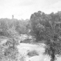 Black and white photograph of Swede Hollow, c.1927.