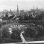 Black and white photograph looking south across the park, 1898.