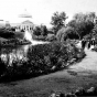 Black and white photograph of the Conservatory exterior, ca. 1916. Photograph by William J. Hosted.