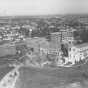 Black and white aerial view of the campus of St. Catherine’s College in St. Paul, ca. 1927.