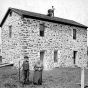 Black and white photograph of the Lower Sioux Agency Building, 1897.