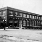 Black and white photograph of the Italian American Hall, Eveleth, 1920.