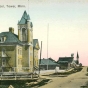 Black and white photograph of a public school in Tower, ca. 1910.