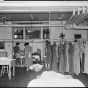 Incarcerated women working in laundry room