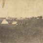 Black and white photograph of the Hazelwood Mission of Stephen R. Riggs in Yellow Medicine County, c.1860.