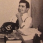 Shulman at his desk as editor of the University of Minnesota’s humor magazine Ski-U-Mah, ca. 1941. From a 1941 issue of Ski-U-Mah, available on microfilm at the Minnesota Historical Society.