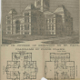 Scan of Buffington's drawing and floor plan of the first and second floors of the second State Capitol Building, which appeared in the St. Paul Daily Pioneer Press, August 29, 1881.