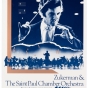 Color poster of violinist and conductor Pinchas Zukerman and the St. Paul Chamber Orchestra, ca. 1980–1987.