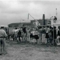 Fans waiting for the Beatles at Twin City Metropolitan Airport