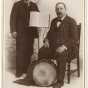 Cabinet photograph of two male musicians, ca. 1905. Photo by Shepherd Photo Company.