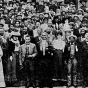 Black and white photograph of members of the Afro-American Council, in session at St. Paul