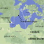 Color Map of the Northwest Angle