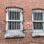 Nerstrand City Hall jail cell windows. Photograph by Jeff M. Sauve, May 2019. Used with the permission of Jeff M. Sauve.