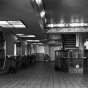 Black and white photograph of reception and waiting room of the Foshay Tower, 1931. 