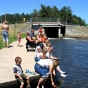 Observers at the Norway Brook duck race