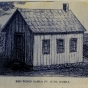 Black and white photograph of Red Wing Gamla Sv. Lutheran Kyrka (Old Swedish Lutheran Church), birthplace of what would become Gustavus Adolphus College in 1862. [Undated image]