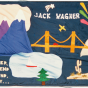 Color image of a quilt panel memorializing Jack Wagner, 1988.