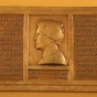 Photograph of A plaque honoring Clara Ueland at the Minnesota State Capitol (1927).