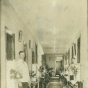 Black and white photograph of the interior of Rochester State Hospital, 1918.