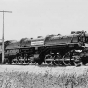 Black and white photograph of a 221 "Yellowstone" steam locomotive, 1940. 