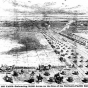 Engraving of a bonanza farm, 1879. 