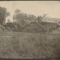 Photograph of farmers and threshing machine, ca. 1900